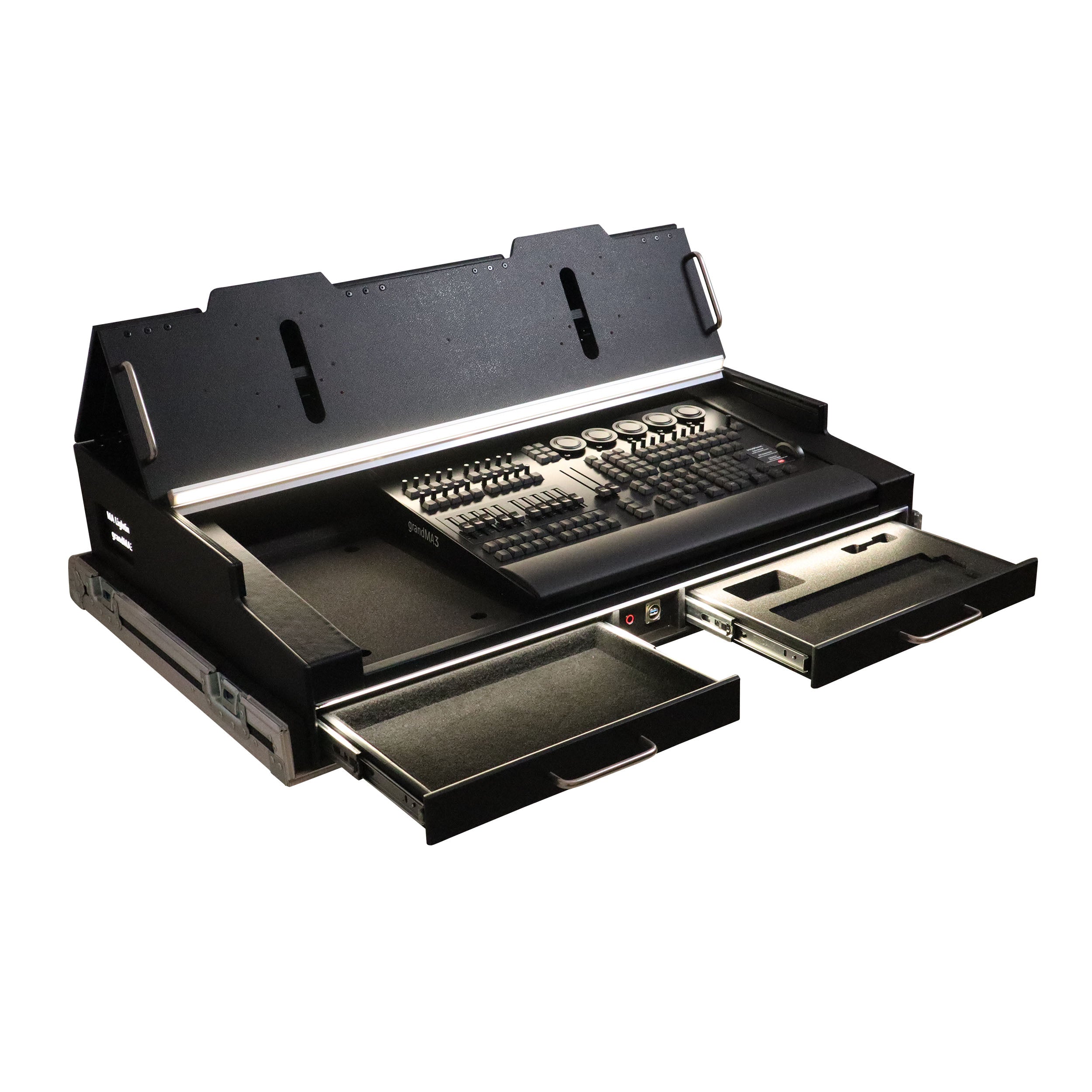 Flight Case for GrandMA3 onPC Command Wing + Fader Wing by Santosom