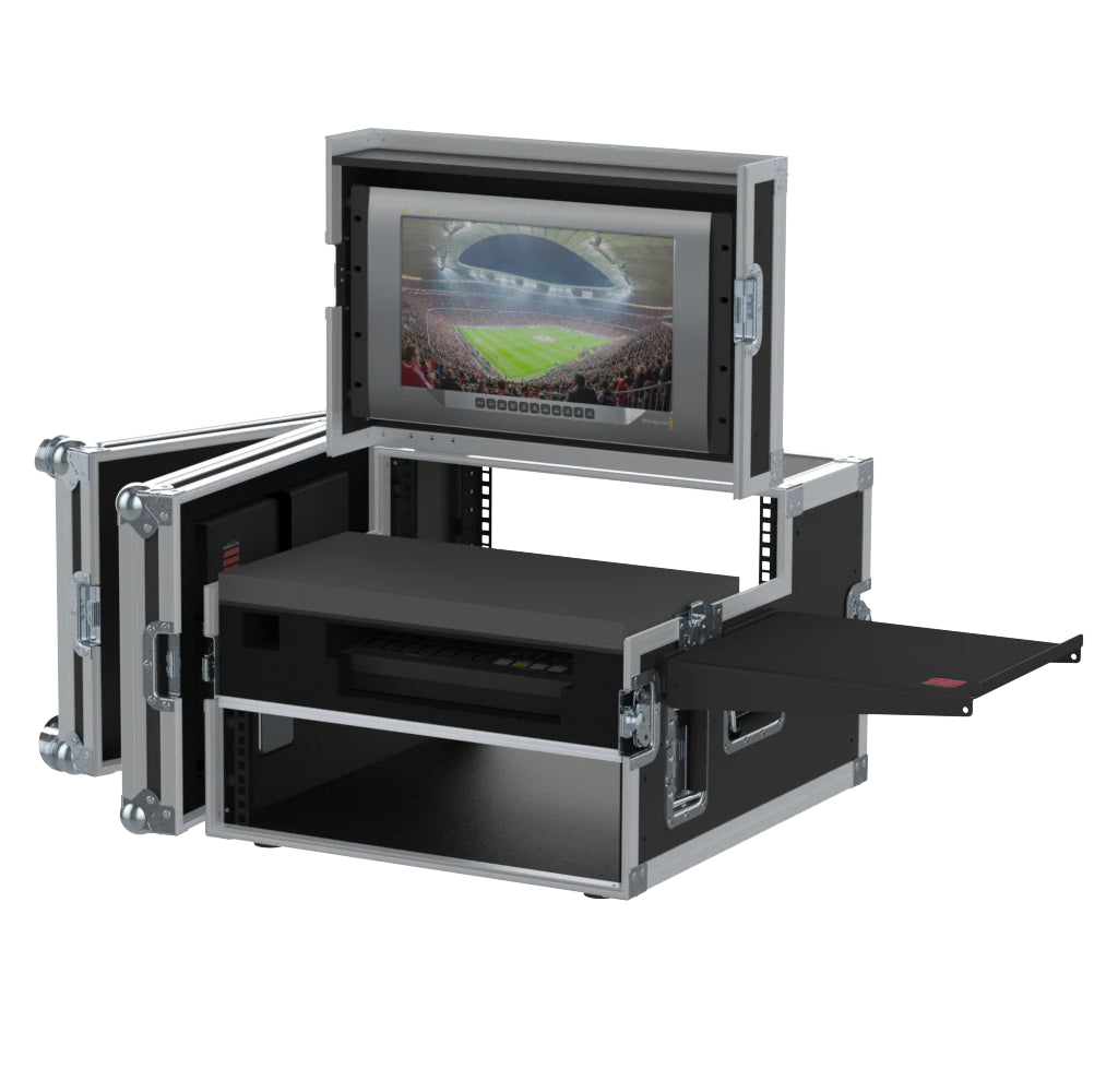Flight case Regie 4, Roland VR-4HD LCD 19" 3U by Santosom