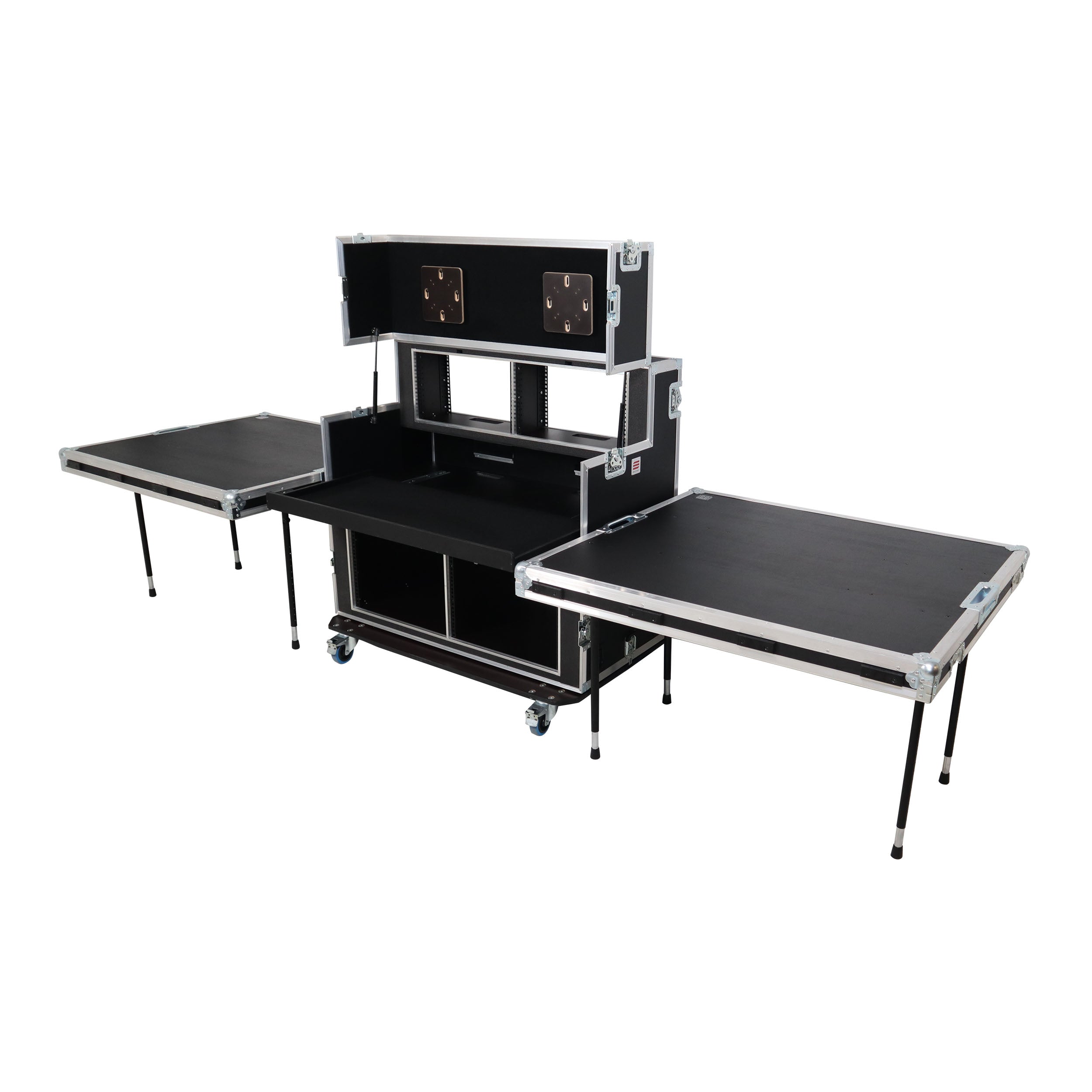 Video Controller Regie 2x 24" Monitors + rack, 560-BRR 9U + 6U by Santosom