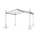 F34 Stage Roofing Truss System with Ground Support Speaker Wings and Chain Hoists – 32 x 30 x 32 Ft.