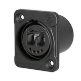 Seetronic Dual-Channel Fiber Socket with Automatic Sealing Shutter (IP65 Rated)
