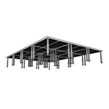 StageOne 12 ft x 16 ft / 4x4 Package – 12 Decks w/ 16–22 inch Adjustable Legs