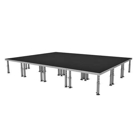 StageOne 12 ft x 16 ft / 4x4 Package – 12 Decks w/ 16–22 inch Adjustable Legs
