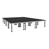 StageOne 12 ft x 16 ft / 4x4 Package – 12 Decks w/ 16–22 inch Adjustable Legs