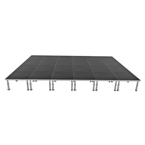 StageOne 16 ft x 24 ft / 4x4 Package – 24 Decks w/ 16–22 inch Adjustable Legs