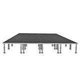 StageOne 16 ft x 24 ft / 4x4 Package – 24 Decks w/ 16–22 inch Adjustable Legs