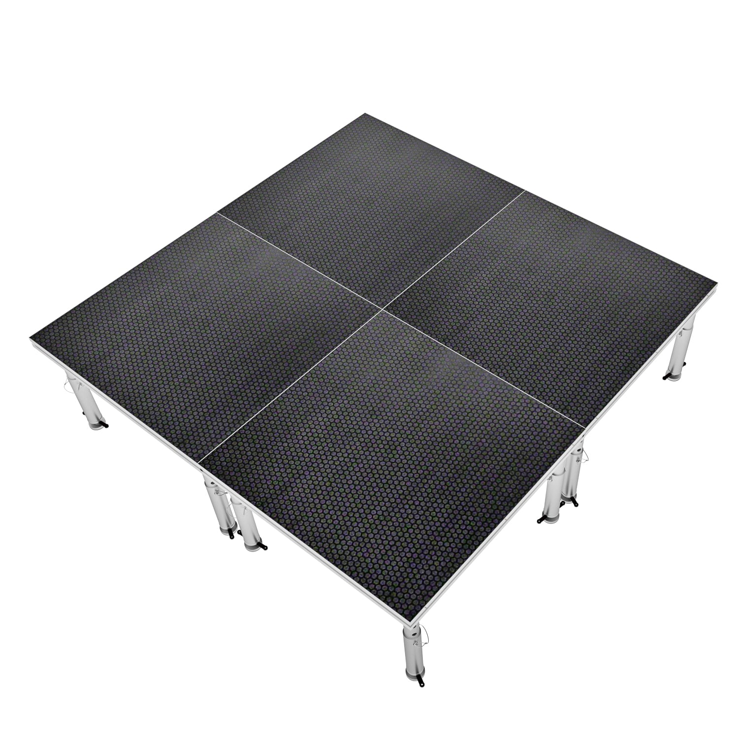 StageOne 8 ft x 8 ft / 4x4 Package – 4 Decks w/ 16–22 inch Adjustable Legs