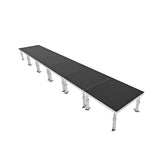 StageOne 24 ft x 4 ft / 4x4 Package – 6 Decks w/ 16–22 inch Adjustable Legs