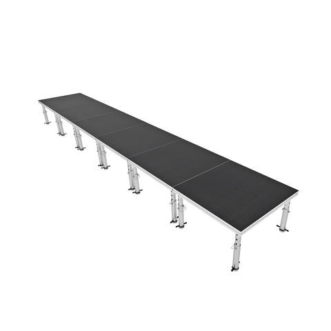 StageOne 24 ft x 4 ft / 4x4 Package – 6 Decks w/ 16–22 inch Adjustable Legs