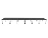 StageOne 24 ft x 4 ft / 4x4 Package – 6 Decks w/ 16–22 inch Adjustable Legs
