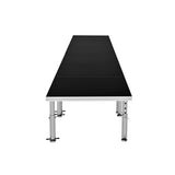 StageOne 24 ft x 4 ft / 4x4 Package – 6 Decks w/ 16–22 inch Adjustable Legs