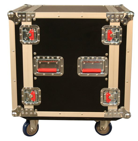 Gator Cases GTOUR12UCAST 12U  Standard Audio Road Rack Case w/ Casters