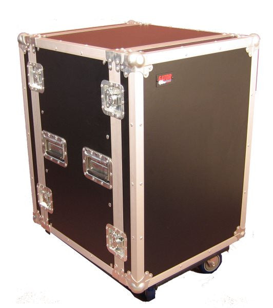 Gator Cases GTOUR16UCAST 16U  Standard Audio Road Rack Case w/ Casters