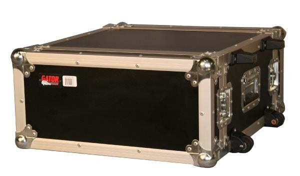 Gator Cases GTOUR4UW 4U  Standard Audio Road Rack Case  w/ Wheels