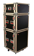 Gator Cases GTOURSHK8CAS 8U Shock Audio Road Rack Case w/ Casters