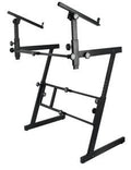 On Stage KS7365EJ Pro Heavy-Duty Folding-Z Keyboard w/ 2nd Tier