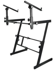 On Stage KS7365EJ Pro Heavy-Duty Folding-Z Keyboard w/ 2nd Tier