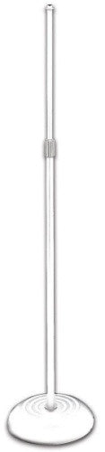 On Stage MS7201QTRW Quarter-Turn Round Base Microphone Stand (White)