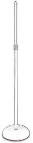 On Stage MS7201QTRW Quarter-Turn Round Base Microphone Stand (White)