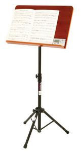 On Stage SM7312W Conductor Stand with Wide Rosewood Bookplate