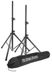 On Stage SSP7900 All-Aluminum Speaker Stand Pak with Draw String Bag
