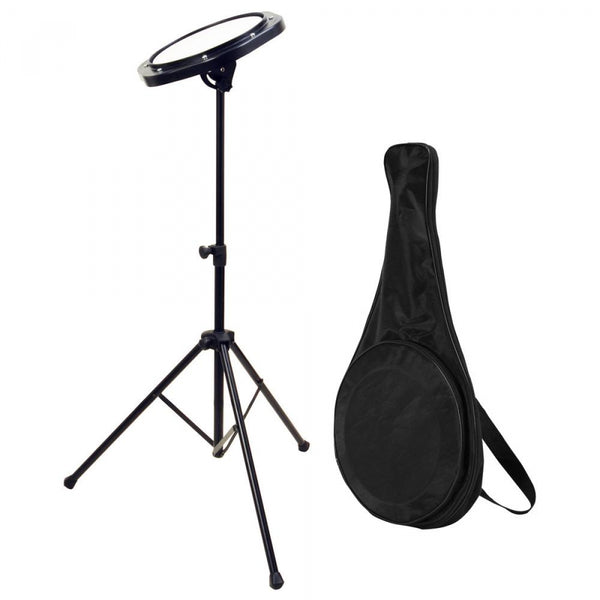 On Stage DFP5500 Drum Practice Pad w/ Stand & Bag - Image 1
