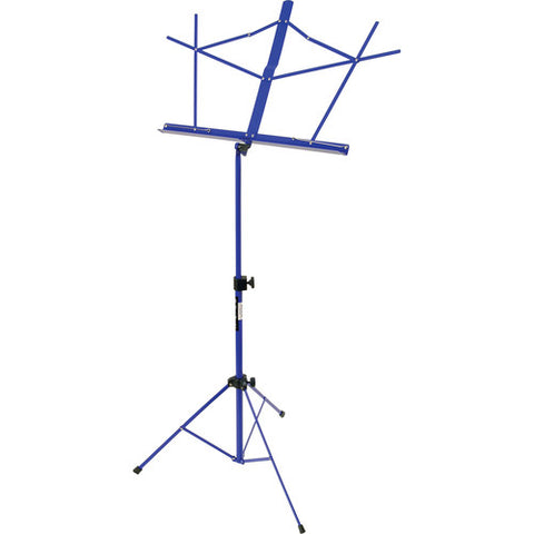 On Stage SM7122DBB Compact Sheet Music Stand (Dark Blue, with Bag) - Image 1