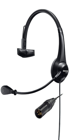 Shure Lightweight Single-Sided Broadcast Headset with Neutrik 4-Pin XLR cable - Image 1