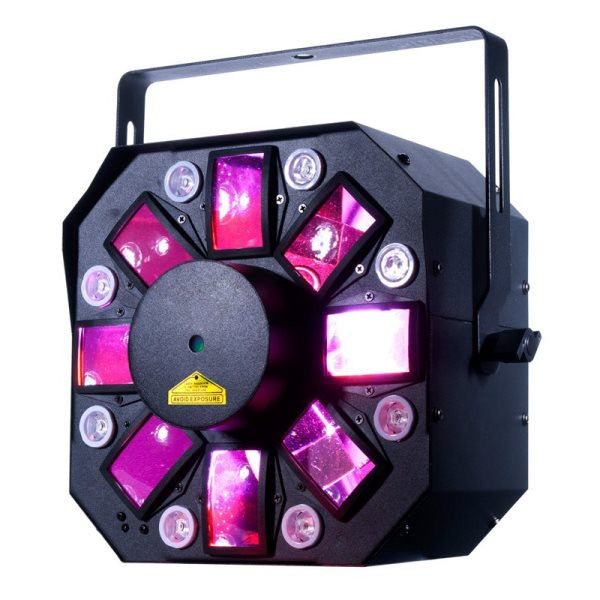 American Dj STINGERII Dynamic effect with multiple FX in 1. Now with 3 watt UV LED's formore flexib