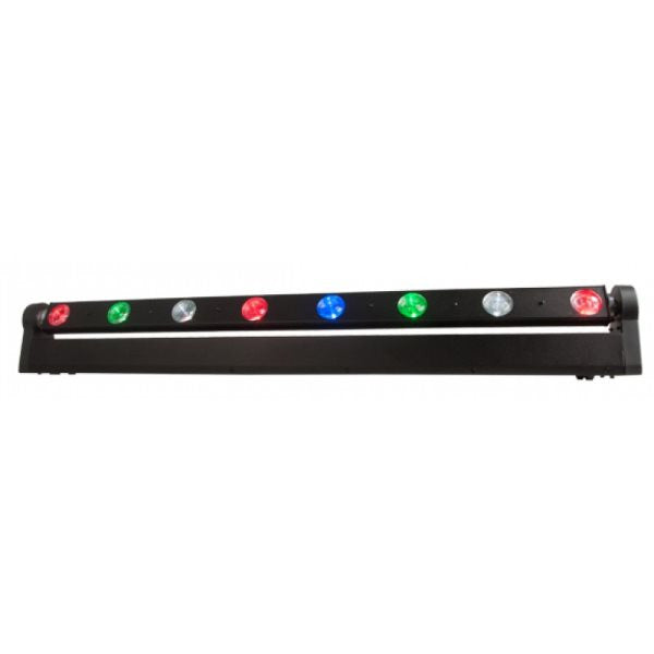 American Dj SWEEPERBEAMQUAD High powered 1 meter bar with sweeping effect via DMX or soundactive. 8