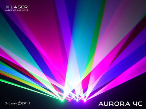 X-laser AURORA4C Quad Head, Full Color 450mW