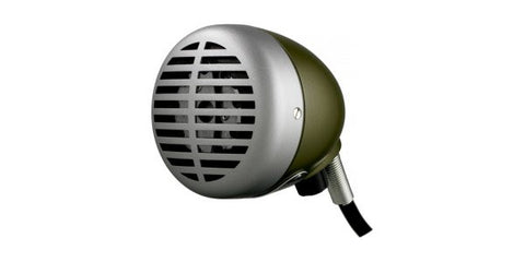 Shure 520DX "The Green Bullet," Omnidirectional Dynamic with Volume Control, High impedance, fo