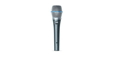 Shure BETA87A Supercardioid Condenser, for Vocal, Microphone clip, Zippered pouch