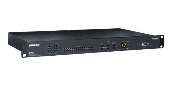 Shure DFR22 2x2 Audio Processor with Digital Feedback Reduction, One Rack Space, Rack Mount Ready
