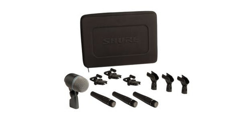 Shure DMK5752 Drum Microphone Kit, Three SM57, One BETA 52A, Three A56D Drum-Mounts, Carrying Case
