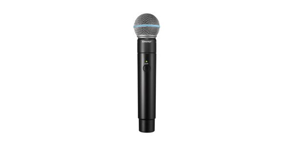 Shure MXW2BETA58 Handheld Transmitter with BETA58 Microphone (Includes one SB902 Battery)