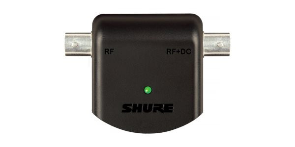 Shure UABIASTUS In-line adapter, Supplies 12V DC bias power over coaxial BNC cable, includes PS23US