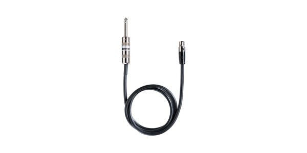 Shure WA302 2' Instrument Cable, 4-Pin Mini Connector (TA4F) to ¼" Connector