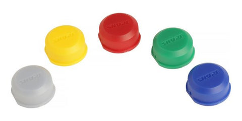 Shure WA621 Color ID Caps, Package of 5 (Red, Blue, Green, Yellow, White), for BLX only