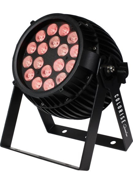 Blizzard Lighting COLORISEQUADRAB Indoor rated fixture with 18* 10W RGBW LEDs, AnyFi (Skywire +WDMX)