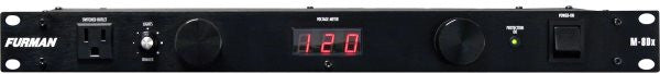Furman M8DX 15A Standard Power Conditioner W/Lights &amp;amp; Digital Volt Meter, 9 Outlets, 1RU, 6