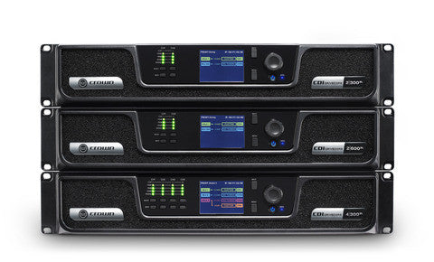 Crown CDIDRIVEC4300BL Analog + BLU link input, 4 channel, 300W per output channel, Amplifier