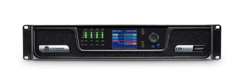Crown CDIDRIVEC4300BL Analog + BLU link input, 4 channel, 300W per output channel, Amplifier