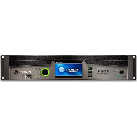 Crown IT4X3500HDB Four-channel, 4000W @ 4? Power Amplifier, Binding Post Version