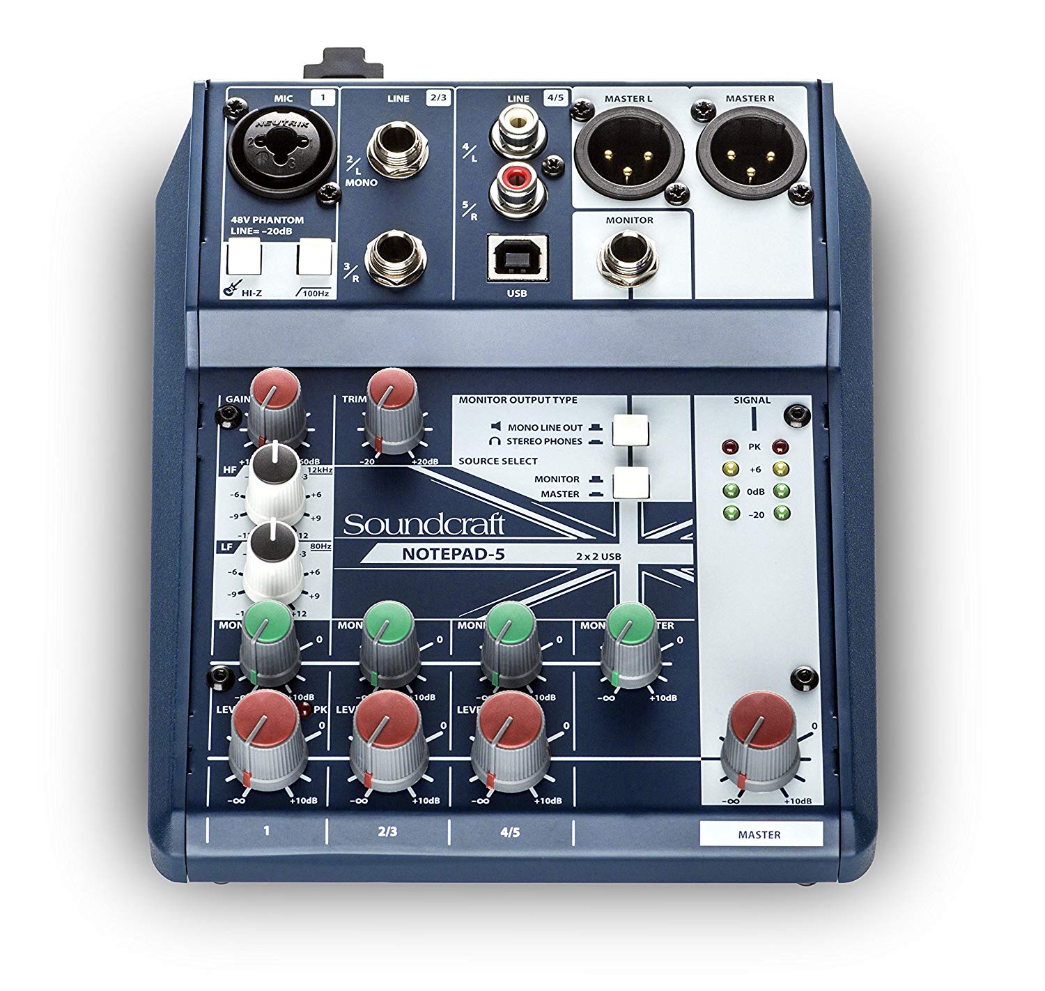 Soundcraft Notepad-5 Small-format Analog Mixing Console with USB I/O