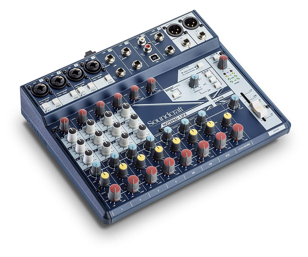Soundcraft Notepad-12FX Small-format Analog Mixing Console with USB I/O and Lexicon Effects