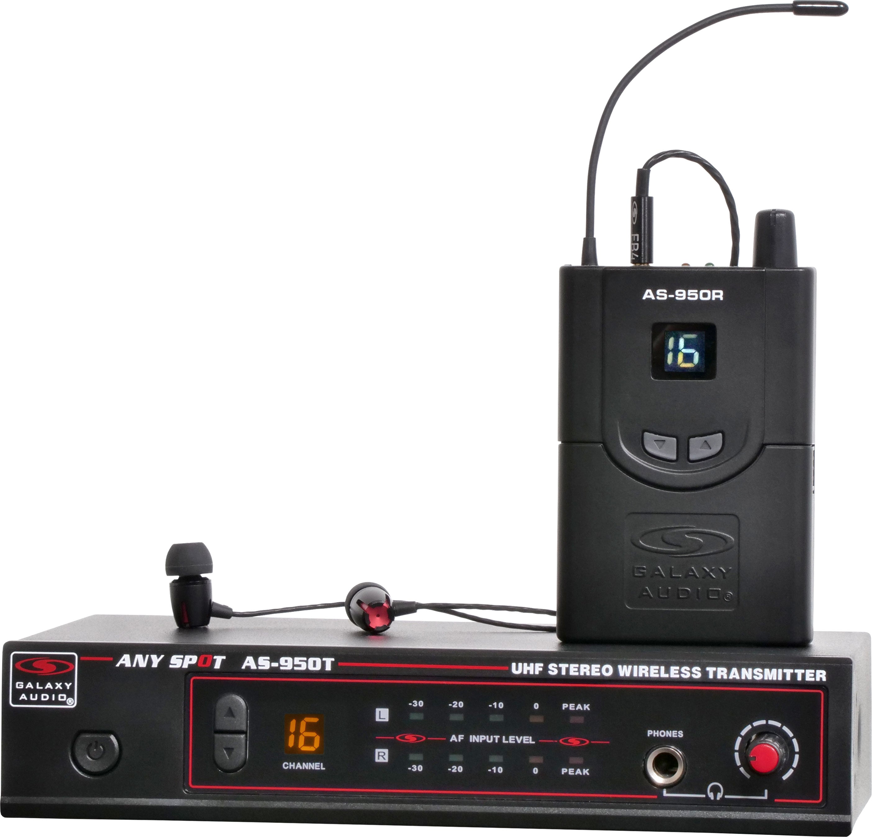 AS-950 16 CHANNEL STEREO WIRELESS PERSONAL IN-EAR MONITOR SYSTEM