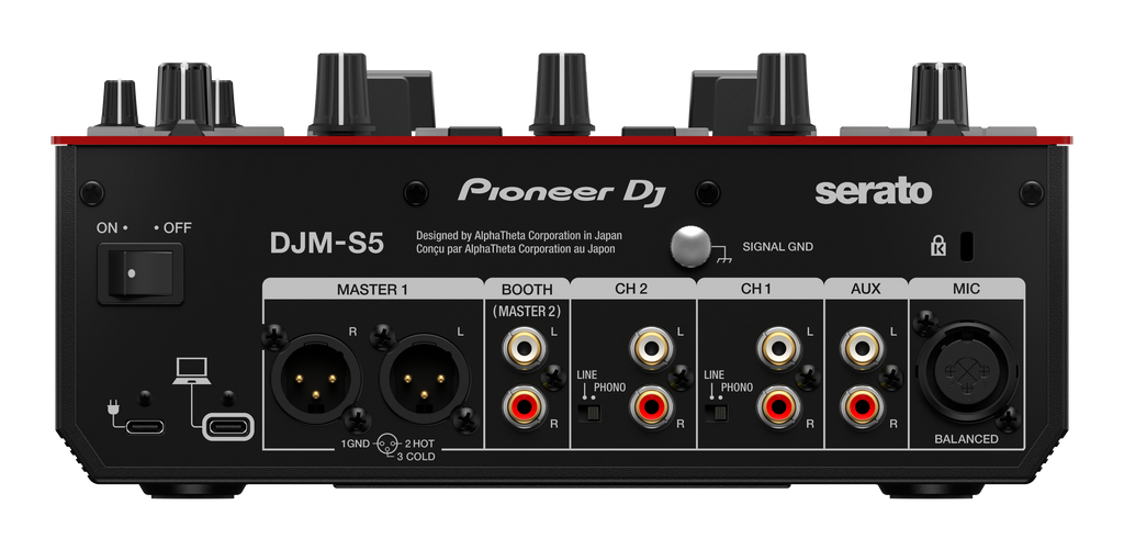 Pioneer DJM-S5 Scratch-style 2-Channel DJ Mixer (Gloss Red)