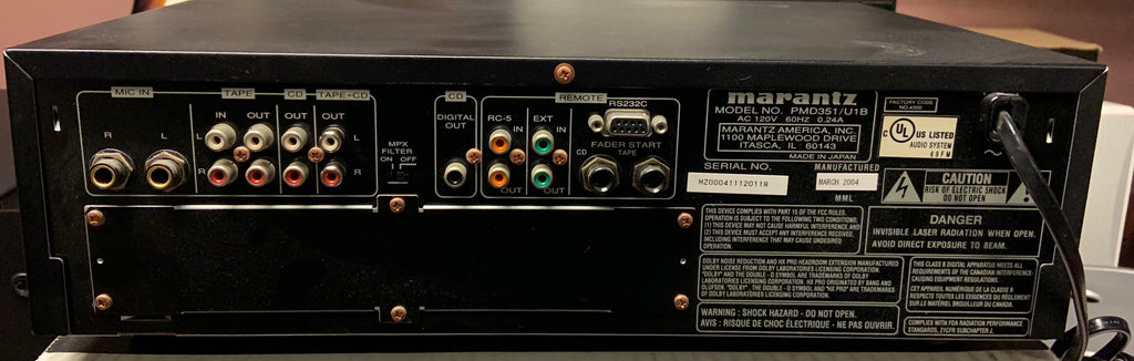 Marantz Pro PMD351 - CD/Cassette Deck