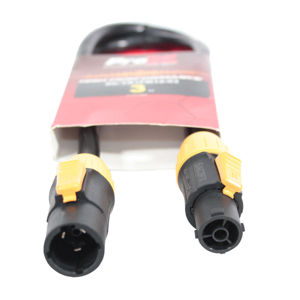 3 Ft Male to Female 12AWG Power Cable for powerCON equipped devices